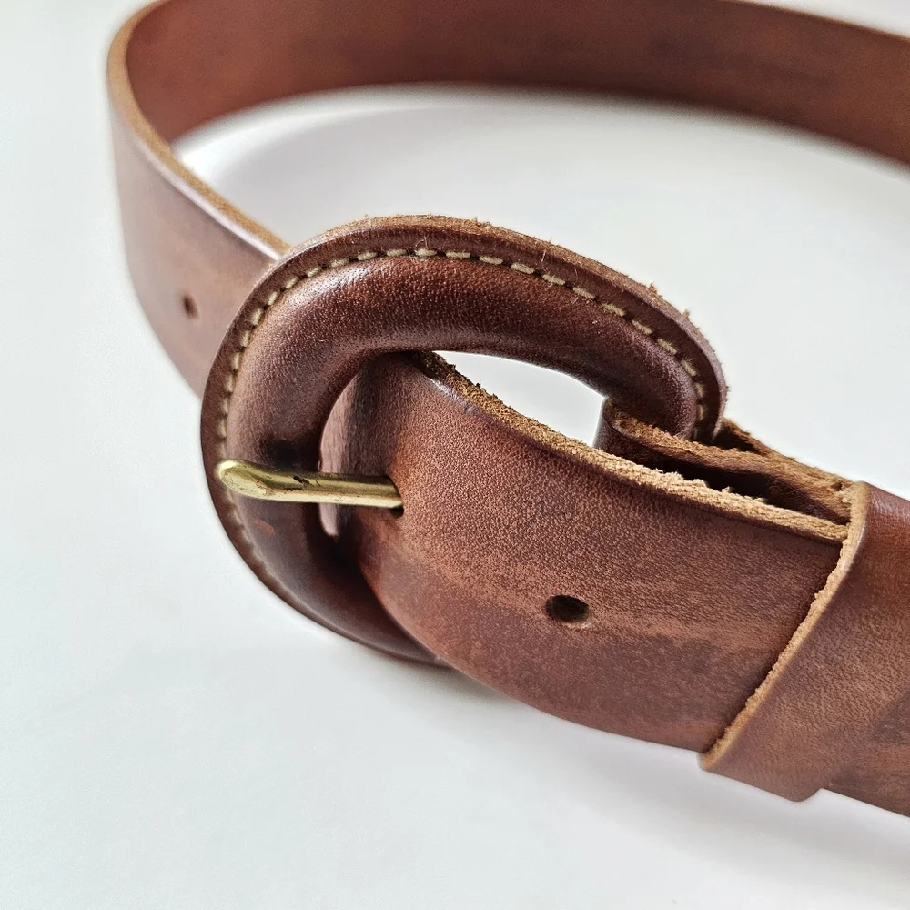 Polo Ralph Lauren Italian Saddle Genuine Leather Brown Belt Men’s Medium 75/30